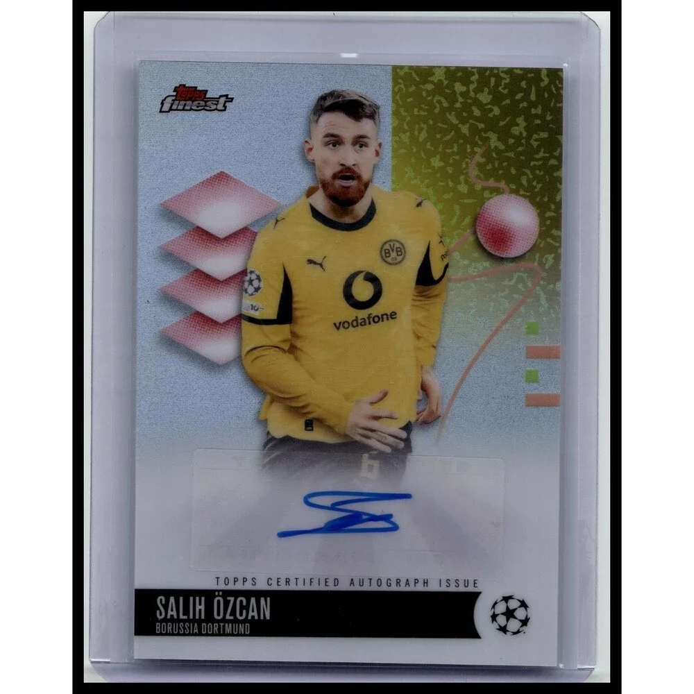 2025-26 Topps UEFA Club Competition Finest Salih Ozcan Auto #BA-SO Dortmund